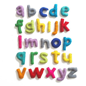 Lower Case Alphabets Toy. ABC Toy. Educational. A to Z. Felt letters Montessori Sensory Learning