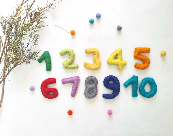 Numbers Toy. Counting. 1 to 10 Learn to Count Math Games. Felt. Montessori Sensory Play. Learn Colours. Educational