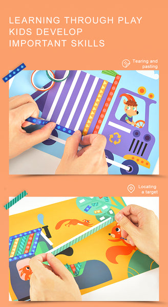 Tape Activity Book Kids Craft Kit Toy
