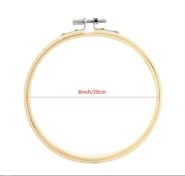 13cm Embroidery Hoop Bamboo Wooden kit, 5 Inch Cross Stitch DIY, Wood Ring Frame Fabric Sewing supplies