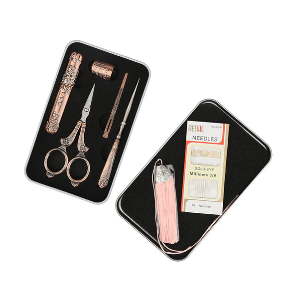 Embroidery Scissor Gift Set, Sewing Tool Kit, Vintage style, antique supplies set